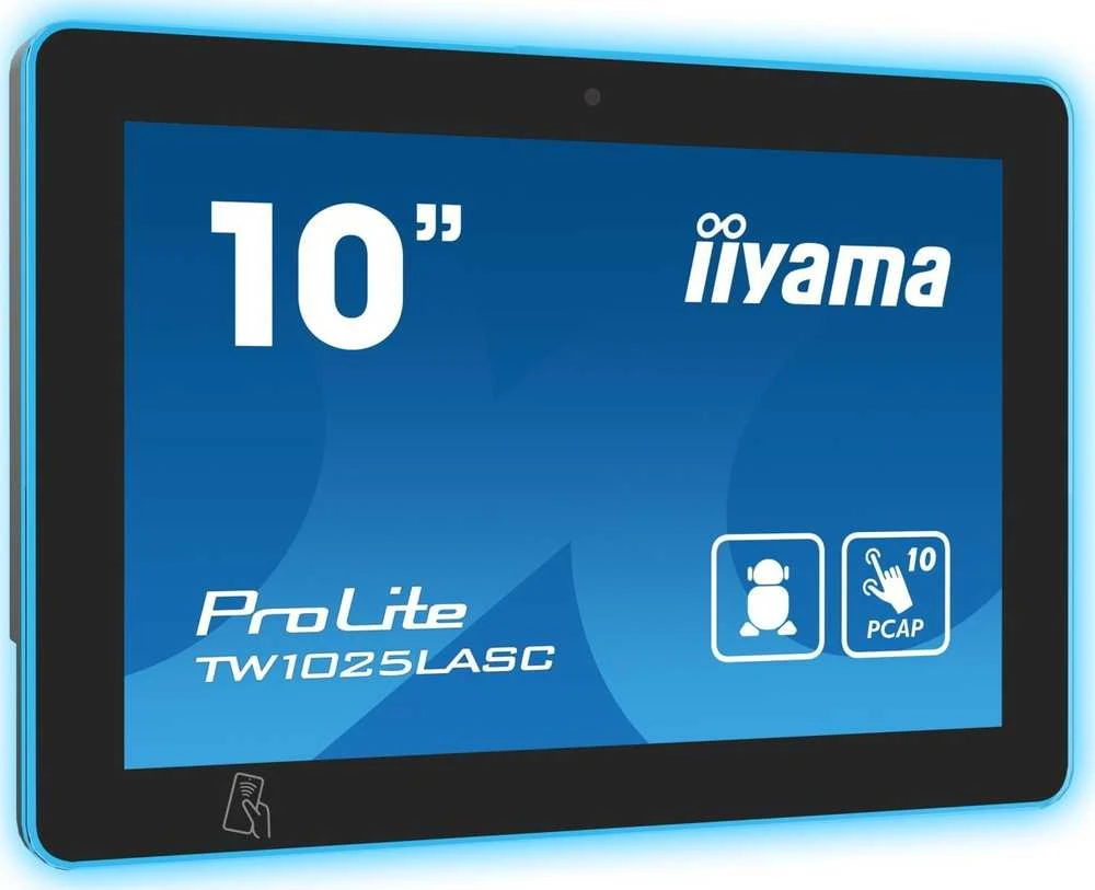 Monitorius „iiyama TW1025LASC-B1PNR“ – jutiklinis ekranas su 10 colių HD „Android“ ryšiu