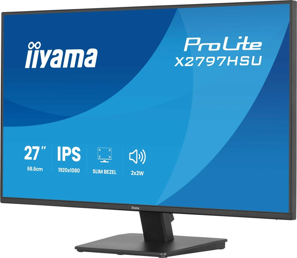 iiyama ProLite X2797HSU-B1 computer monitorius 68.6 cm (27") 1920 x 1080 pikselių Full HD LED Juodas