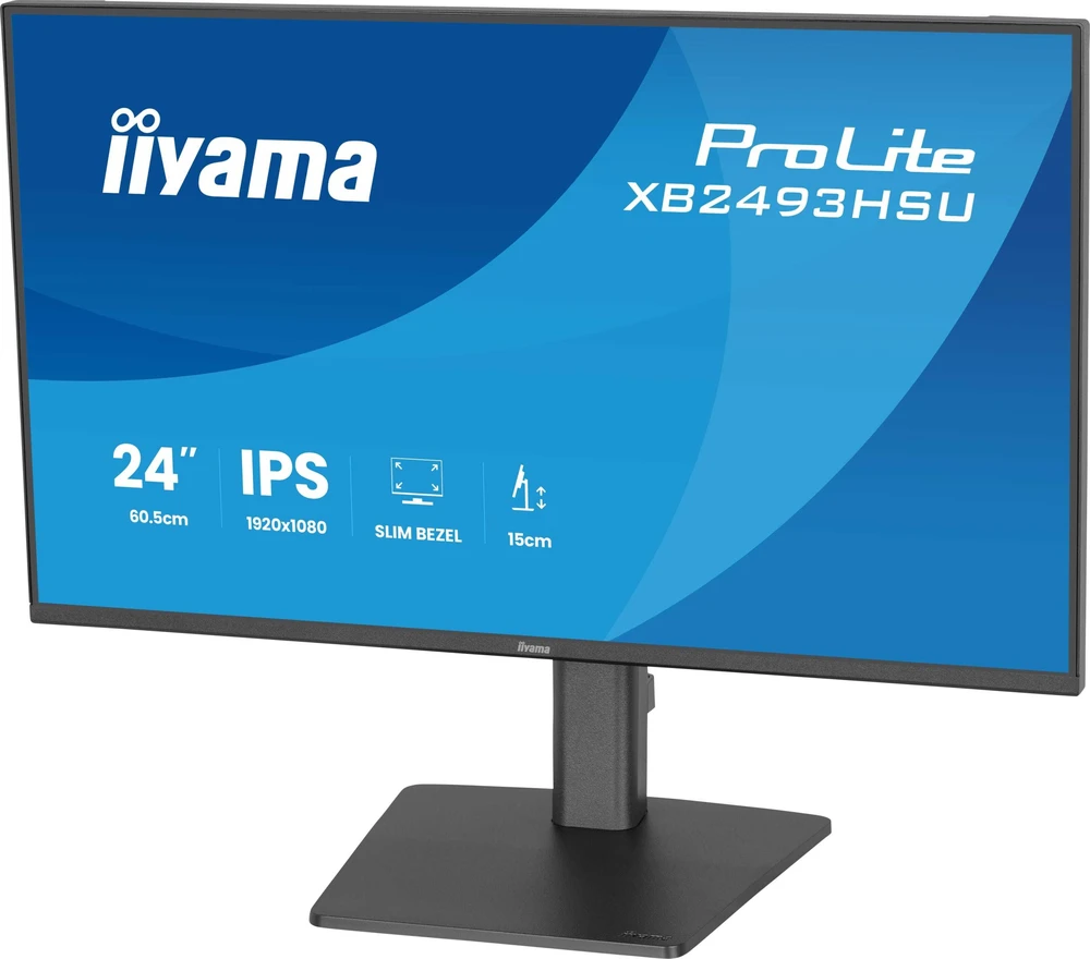Monitorius „iiyama ProLite XB2493HSU-B1“ – 120 Hz | „Full HD“ | IPS | 23,8 colio | 1 ms | USB-C