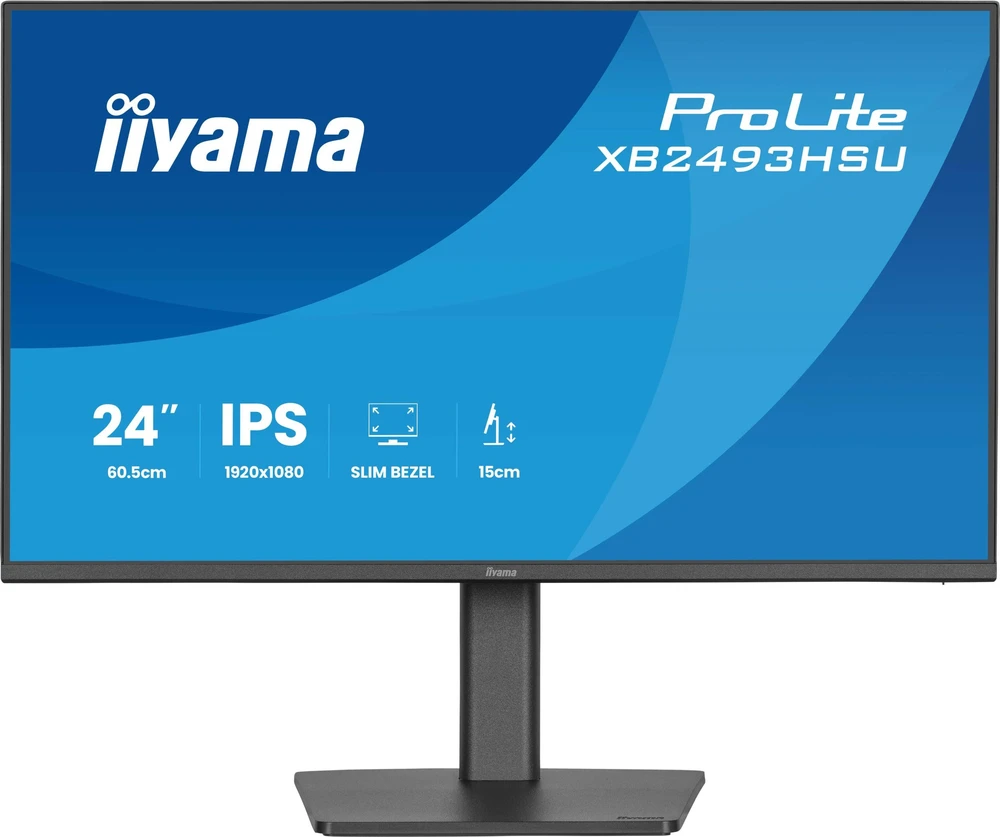 Monitorius „iiyama ProLite XB2493HSU-B1“ – 120 Hz | „Full HD“ | IPS | 23,8 colio | 1 ms | USB-C