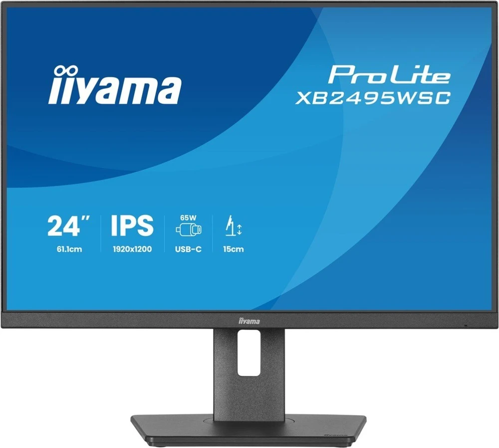 iiyama ProLite XB2495WSC-B1 kompiuterio monitorius 61,2 cm (24,1") 1920 x 1200 px WUXGA LED Juoda