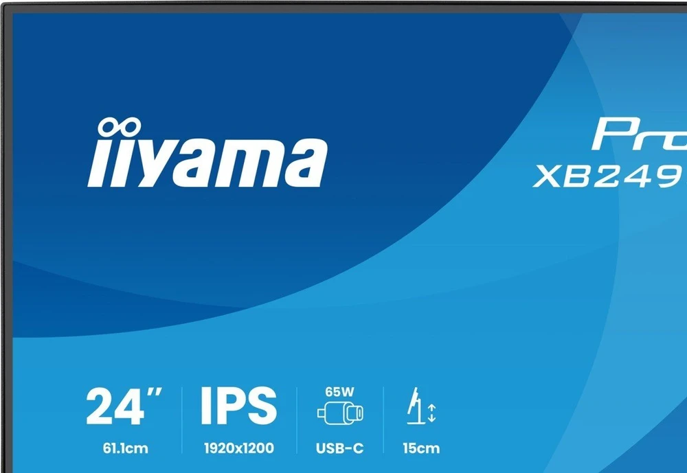 iiyama ProLite XB2495WSC-B1 kompiuterio monitorius 61,2 cm (24,1") 1920 x 1200 px WUXGA LED Juoda