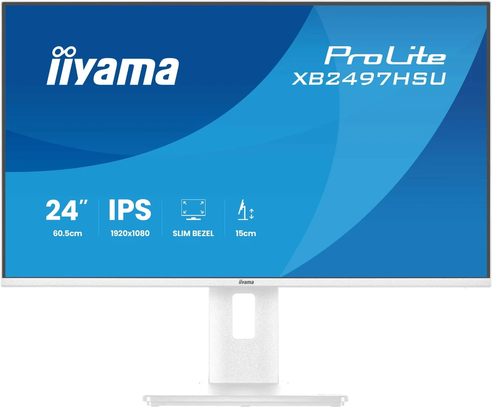 Monitorius „iiyama ProLite XB2497HSU-W1“ – 120 Hz | „Full HD“ | IPS | 23,8 colio | 4 ms | USB-C