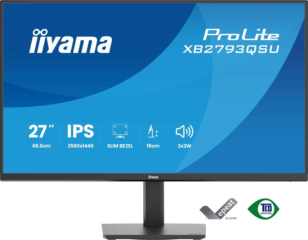 Monitorius iiyama ProLite XB2793QSU-B1 - 75Hz | QHD | IPS | 27" | 1ms