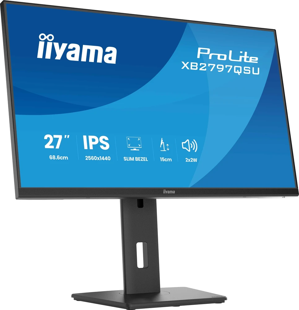 iiyama ProLite XB2797QSU-B1 computer monitorius 68.6 cm (27") 2560 x 1440 pikselių Quad HD LED Juodas