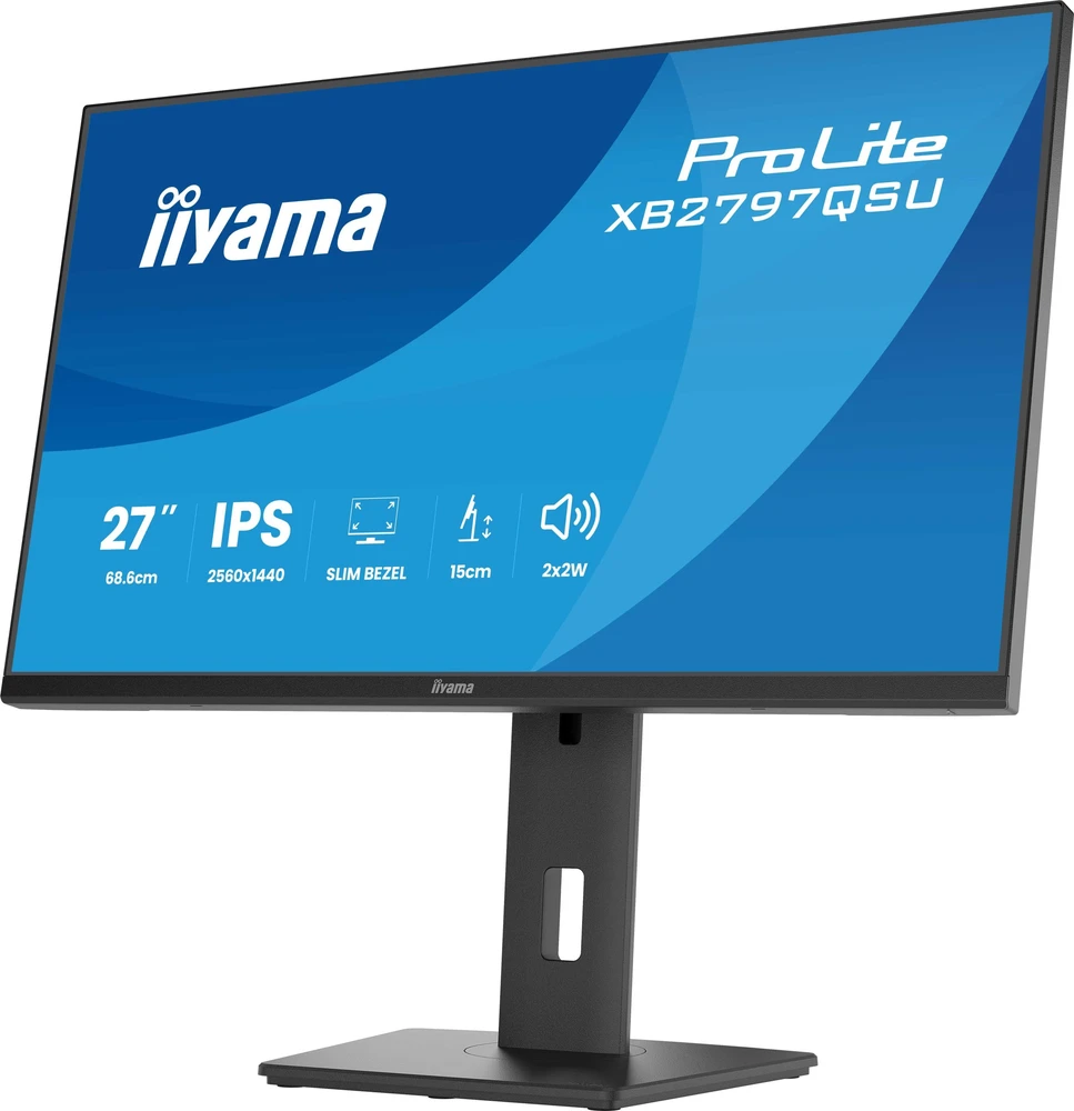 iiyama ProLite XB2797QSU-B1 computer monitorius 68.6 cm (27") 2560 x 1440 pikselių Quad HD LED Juodas