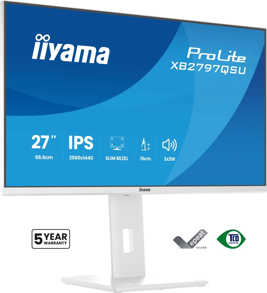 Monitorius iiyama ProLite XB2797QSU-W1 - 75Hz | QHD | IPS | 27" | 1ms