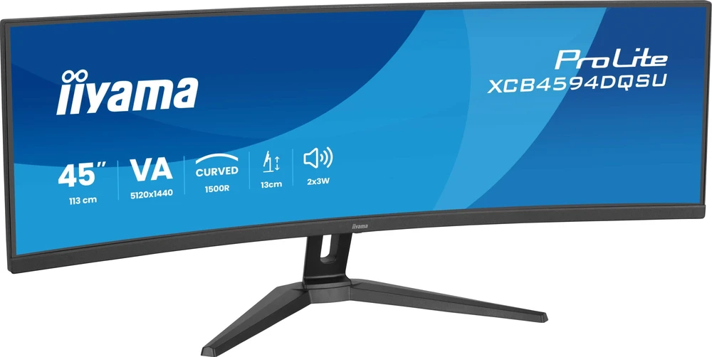 Monitorius iiyama ProLite XCB4594DQSU-B1 - 75Hz | 5120 x 1440 | VA | 44,5" | 0,8ms