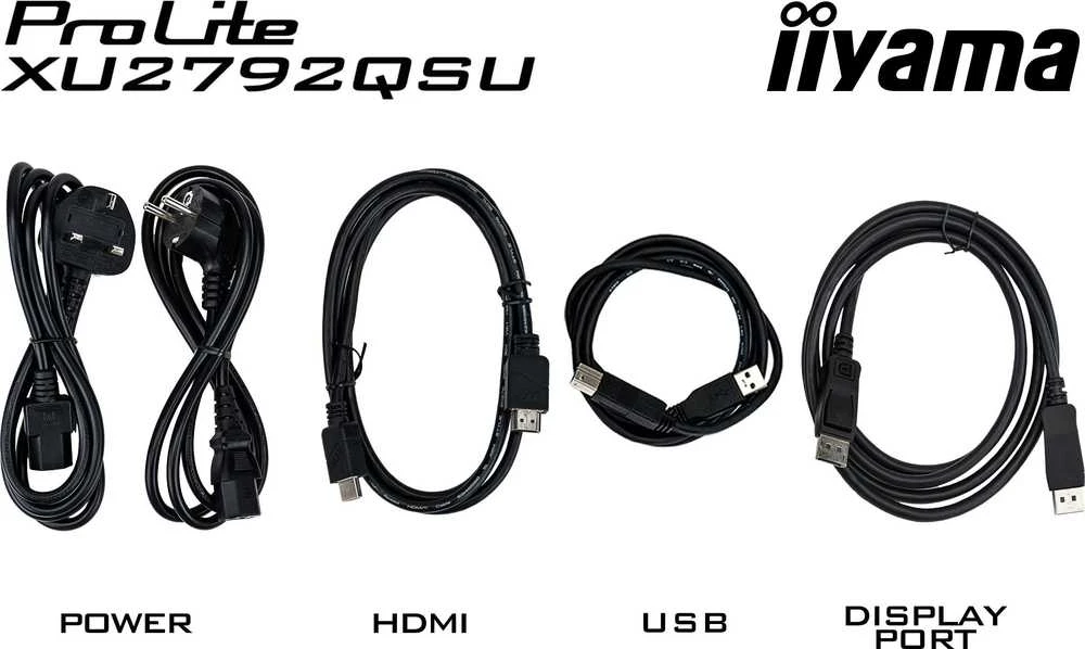 „IIYAMA XU2792QSU-B6“ 27 colių ETE IPS monitorius su 2560x1440 raiška, 100 Hz, 0,4 ms MPRT, „FreeSync“, 250 cd/m², HDMI, DisplayPort, garsiakalbiai, USB šakotuvas.