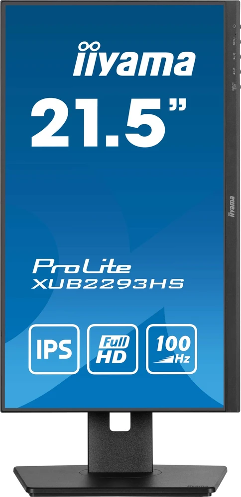 „IIYAMA XUB2293HS-B6“ 21,5 colio IPS FHD LED monitorius, 100 Hz, 300 cd/m², 1 ms, HDMI, DP garsiakalbiai