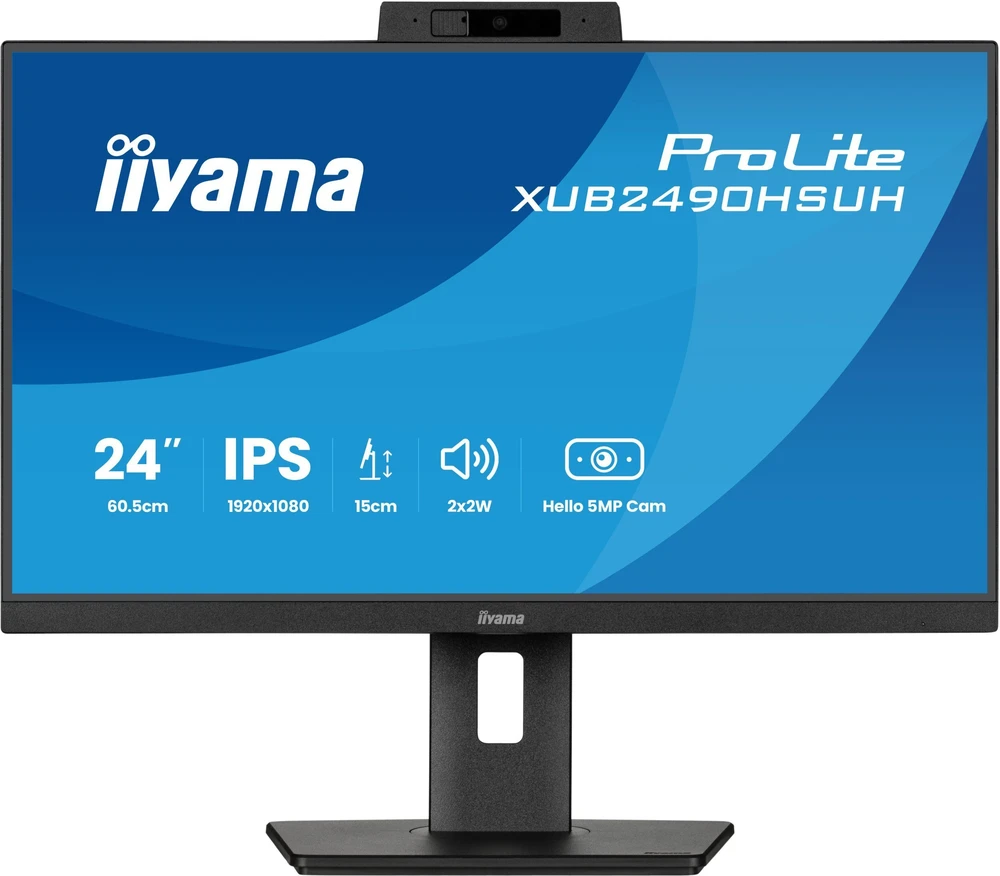 Monitorius „iiyama ProLite XUB2490HSUH-B2“ – 100 Hz | „Full HD“ | IPS | 23,8 colio + „Norton Small Business“