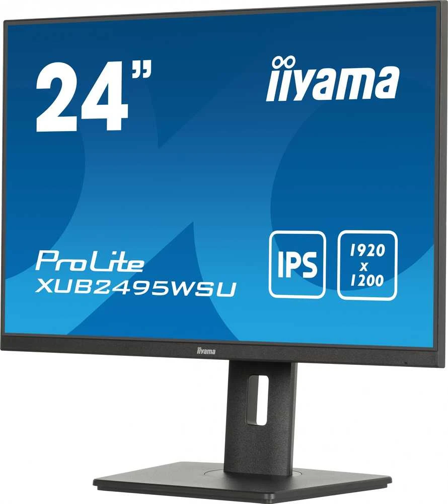 Monitorius IIYAMA XUB2495WSU-B7 24 colių IPS 1920x1200 300cd/m2 4ms HDMI DP USB