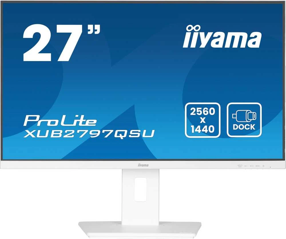 Monitorius IIYAMA XUB2797QSU-W2 27 colių 2560x1440 300cd/m2 1ms HDMI DP USB