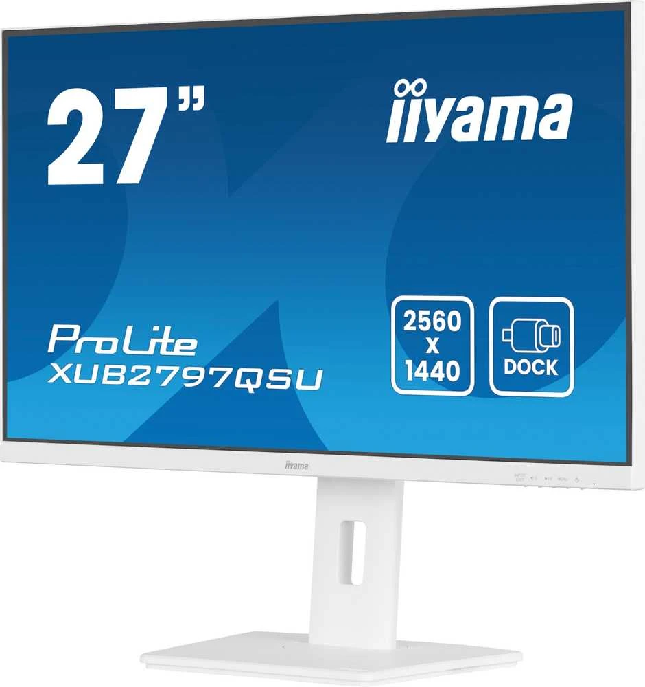 Monitorius IIYAMA XUB2797QSU-W2 27 colių 2560x1440 300cd/m2 1ms HDMI DP USB
