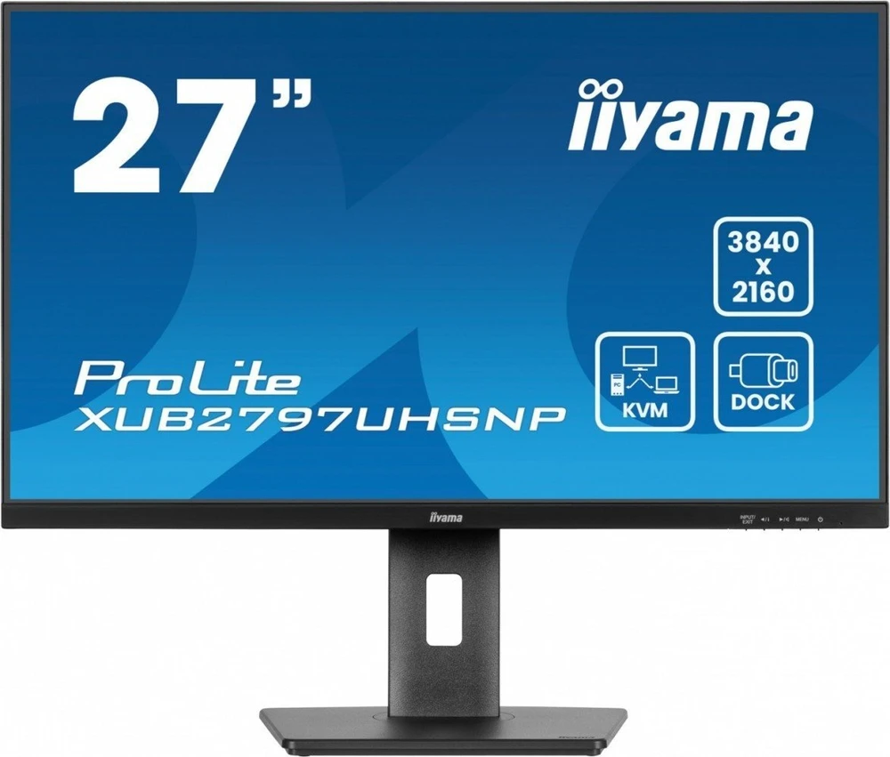 Monitorius „iiyama ProLite XUB2797UHSNP-B1“ – 60 Hz | 4K | 27 colių | IPS | 4 ms + „Norton Small Business“