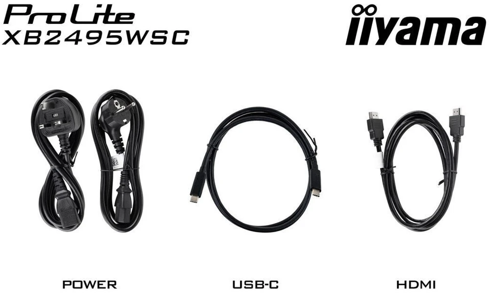 iiyama ProLite XB2495WSC-B1 kompiuterio monitorius 61,2 cm (24,1") 1920 x 1200 px WUXGA LED Juoda