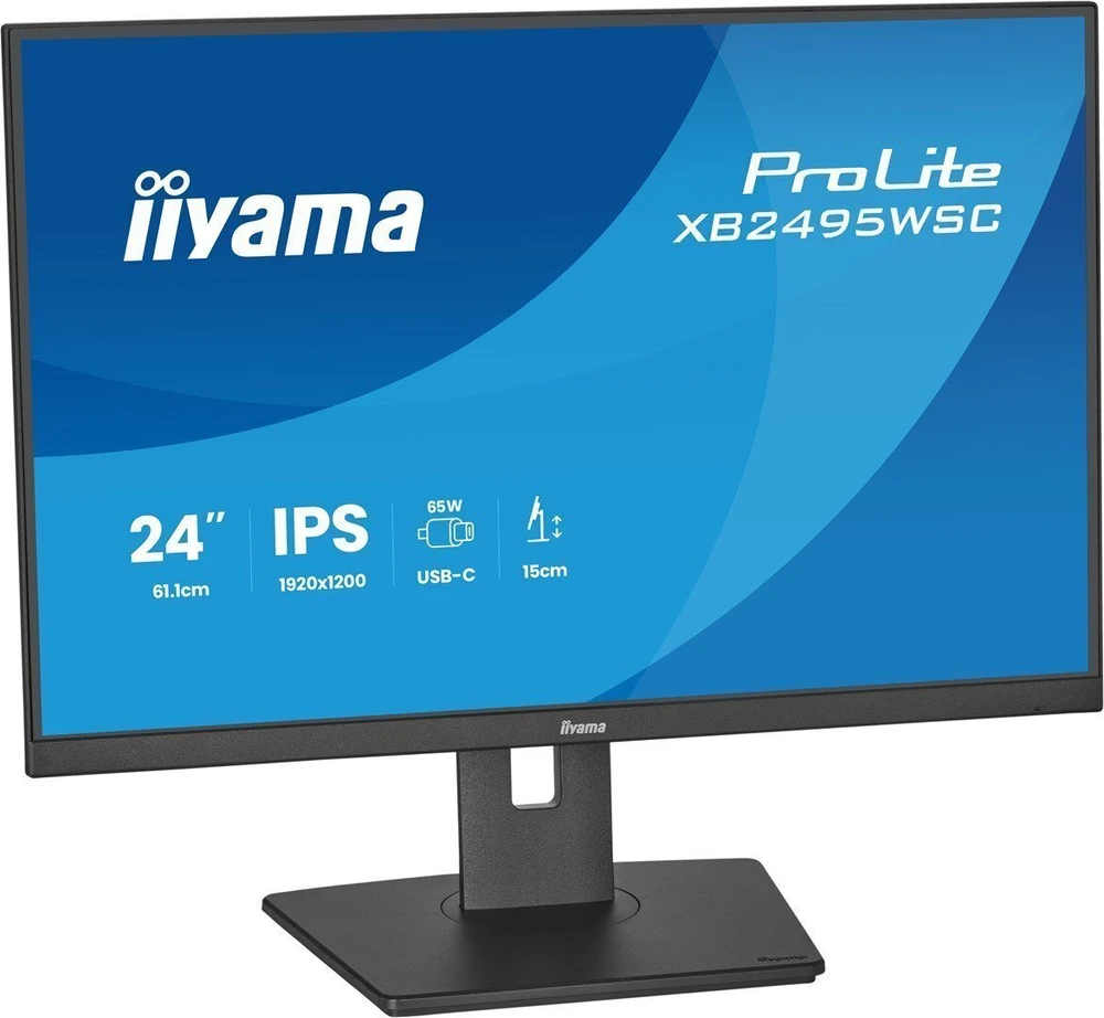 iiyama ProLite XB2495WSC-B1 kompiuterio monitorius 61,2 cm (24,1") 1920 x 1200 px WUXGA LED Juoda
