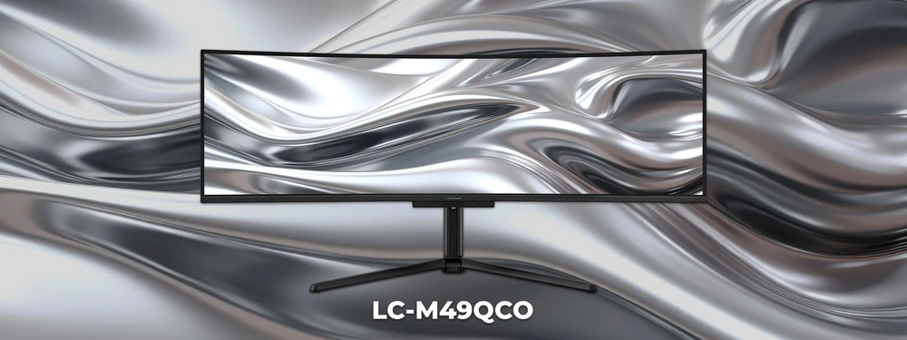 „Monitorius LC-Power LC-M49QCO“ 49 colių lenktas QD-OLED monitorius, 5120x1440, 0,03 ms, 144 Hz