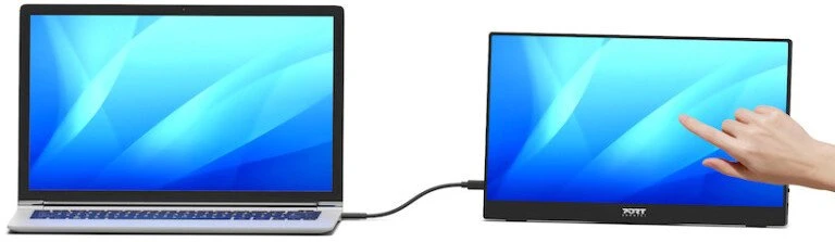 Port Designs PORT CONNECT Nomad Monitorius, Full HD LCD, 15.6", Jutiklinis ekranas, IPS Panel