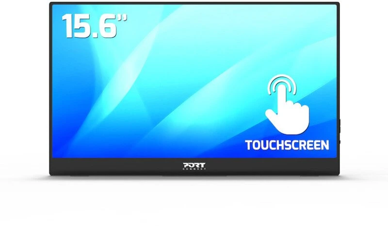 Port Designs PORT CONNECT Nomad Monitorius, Full HD LCD, 15.6", Jutiklinis ekranas, IPS Panel