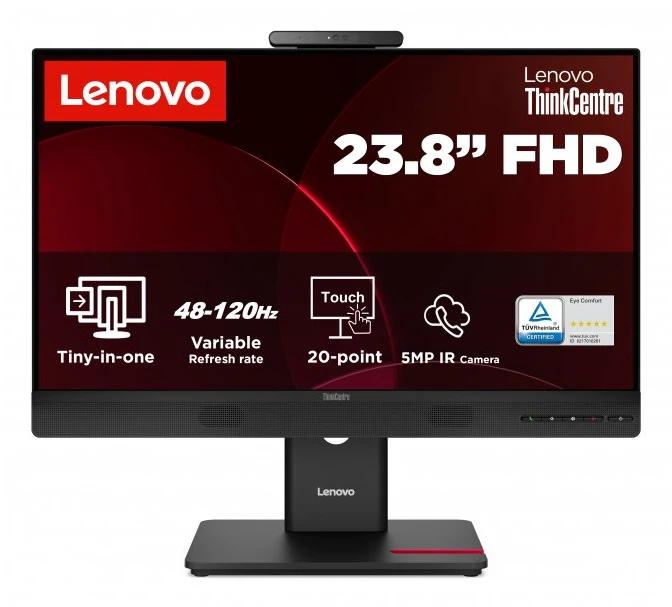 Monitorius Lenovo ThinkCentre TIO24 G6 | 24 " | IPS | FHD | 16:9 | 120 Hz | 4 ms | Jutiklinis ekranas | 1920 x 1080 pikselių | 250 cd/m² | HDMI jungtys quantity 1 | Eclipse Juodas