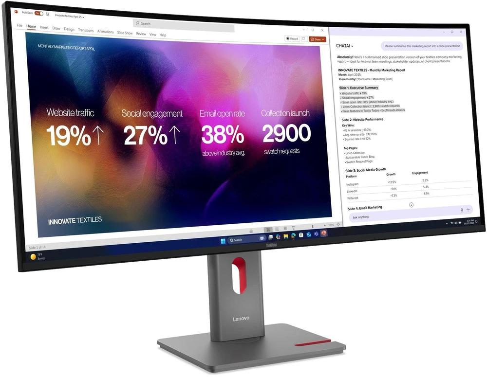 Monitorius Lenovo | ThinkVision P40WD-40 | 39.7 " | IPS | WUHD | 21:9 | 120 Hz | 4ms GtG (Extreme mode) / 6ms GtG (Typical mode) ms | 5120 x 2160 pikselių | 400 cd/m² | HDMI jungtys quantity 1 | Eclipse Juodas