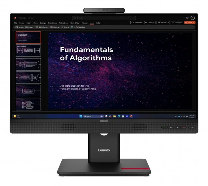Monitorius Lenovo ThinkCentre TIO24 Gen 6 Touch 23.8 FHD 1920x1080/16:9/250nits/Juodas/3Y Garantija | Lenovo