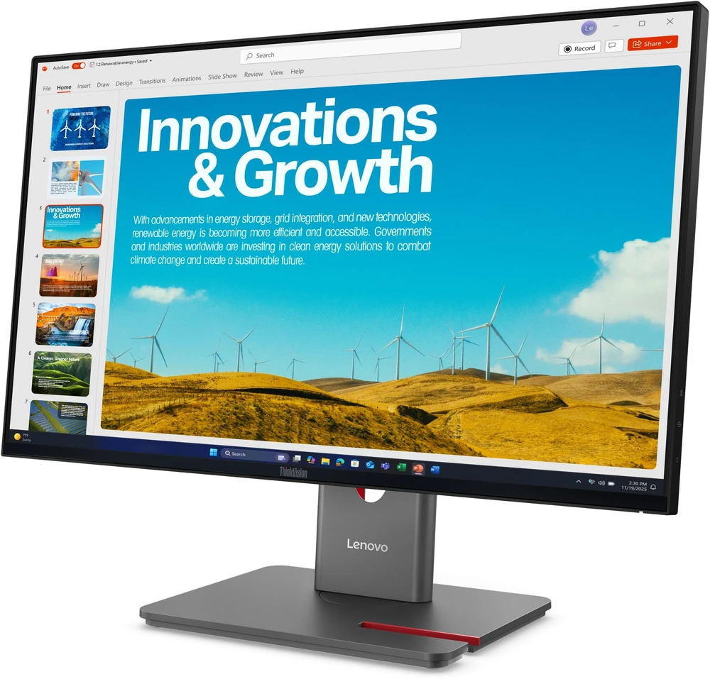 Monitorius Lenovo | ThinkVision P24QD-40 | 23.8 " | IPS | 16:9 | 120 Hz | 6 ms | 2560 x 1440 pikselių | 300 cd/m² | HDMI jungtys quantity 1 | Eclipse Juodas | Garantija 36 mėn.