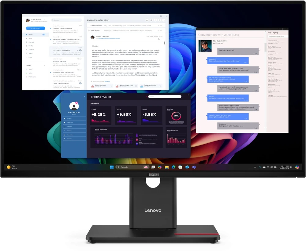 Lenovo ThinkVision T27UD-40 Monitorius