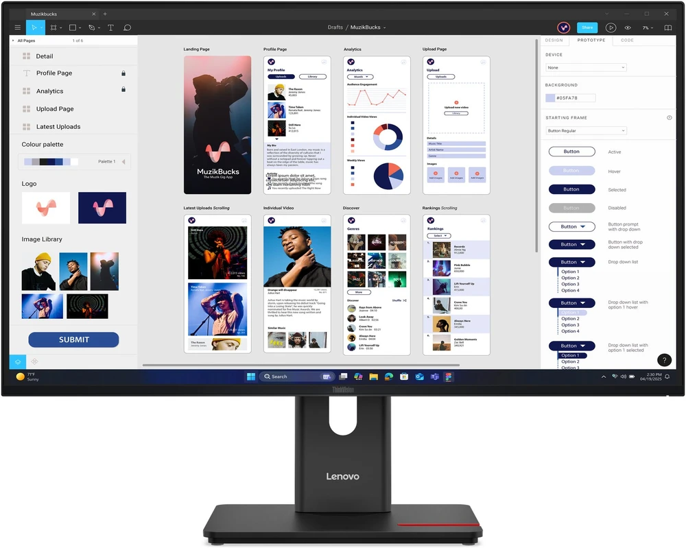 Monitorius Lenovo ThinkVision T32UD-40