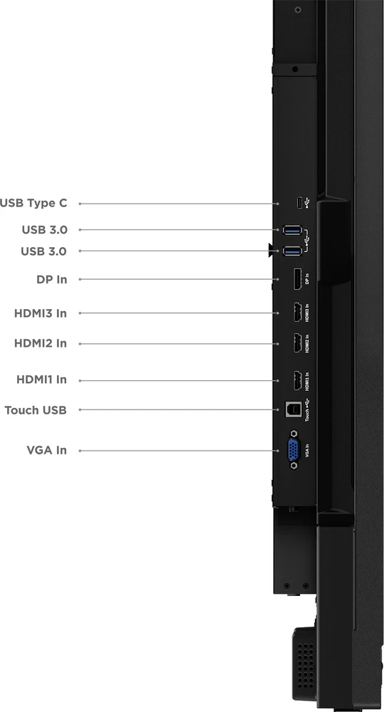 „Lenovo ThinkVision T75“ 75 colių LFD monitorius su kamera ir MD80