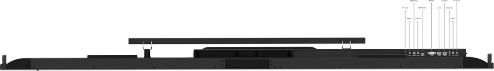 Monitorius Lenovo ThinkVision T86 - LED-Monitorius - 218.4 cm (86") - stacionarus - Jutiklinis ekranas - 3840 x 2160 4K @ 60 Hz - VA - 400 cd/m2 - 4000:1 - HDR10 - 6.5 ms - 4xHDMI, VGA, DisplayPort, 2xUSB-C, RCA (composite) - głośniki - Raven Juodas