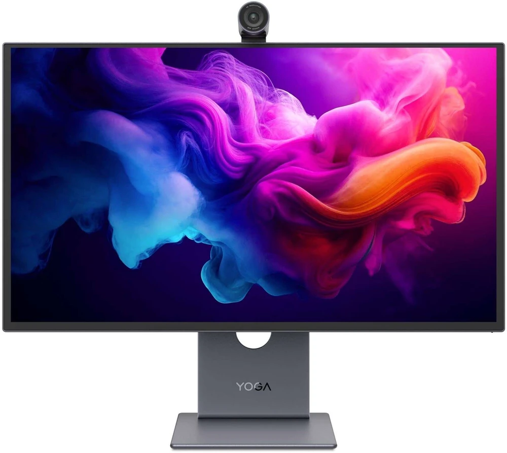 Monitorius „LENOVO YOGA PRO 27UD-10“ 26,5 colio QD-OLED (3840X2160) 120Hz / 250nits / 0,03ms / 99 % SRGB, 99 % DCI-P3, 96 % ADOBE® RGB / modulinė kamera su „SONY IMX678 CMOS“ / 4 USB-C / 2 USB-A / HDMI 2.1 / DP 1.4 (3 metų garantija)