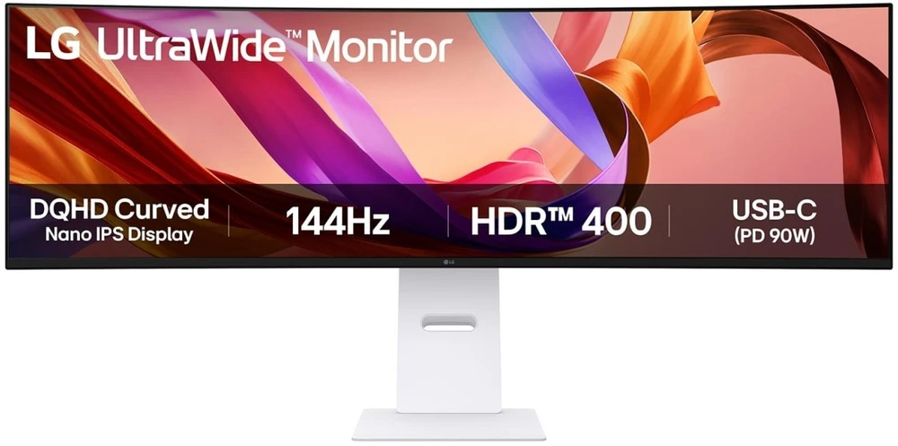 Monitorius LG | 49U950A-W | 49 " | IPS | QHD | 32:9 | 144 Hz | 5 ms | 5120 x 1440 pikselių | 400 cd/m² | HDMI jungtys quantity 2