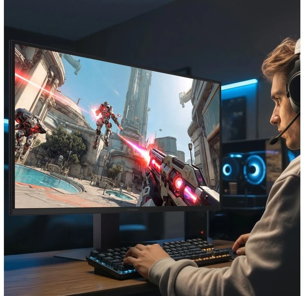 Monitorius LG UltraGear Evo AI 27GM950B-B - 330Hz QHD | 165Hz 5K | Hyper Mini LED IPS | 27" | HDR1000 | USB-C PD90W