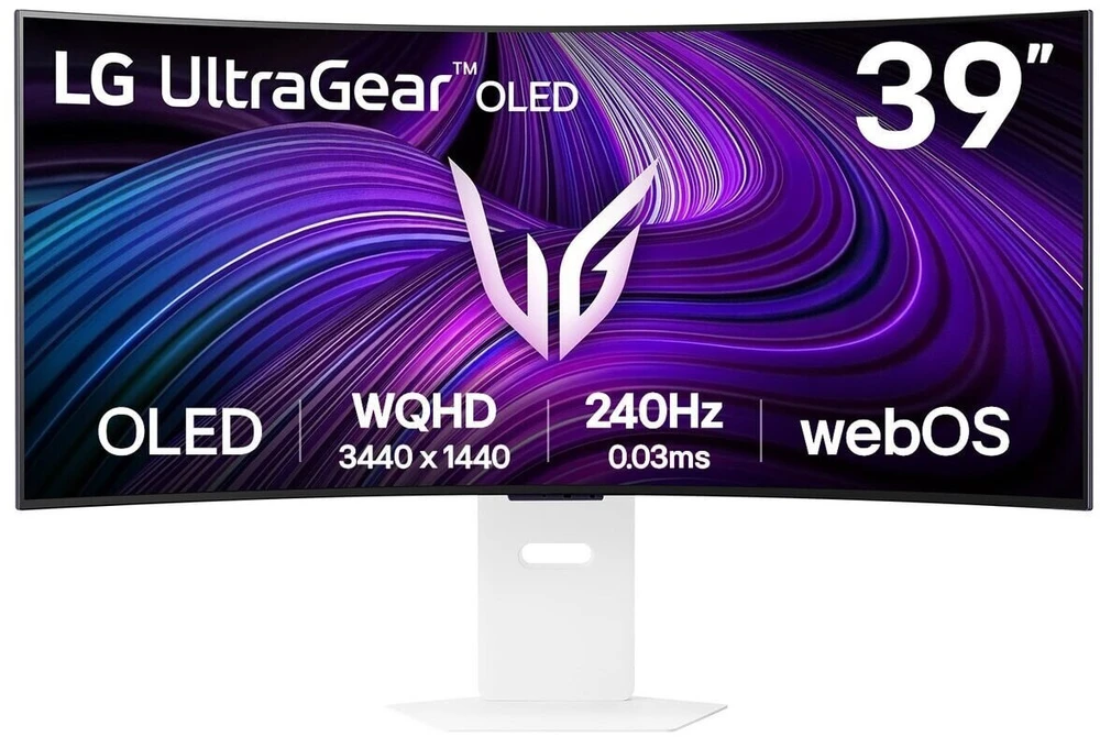 Monitorius LG | 39GX90SA-W | 39 " | OLED | 21:9 | 240 Hz | 1 ms | 3440 x 1440 pikselių | 250 cd/m² | HDMI jungtys quantity 2 | Baltas
