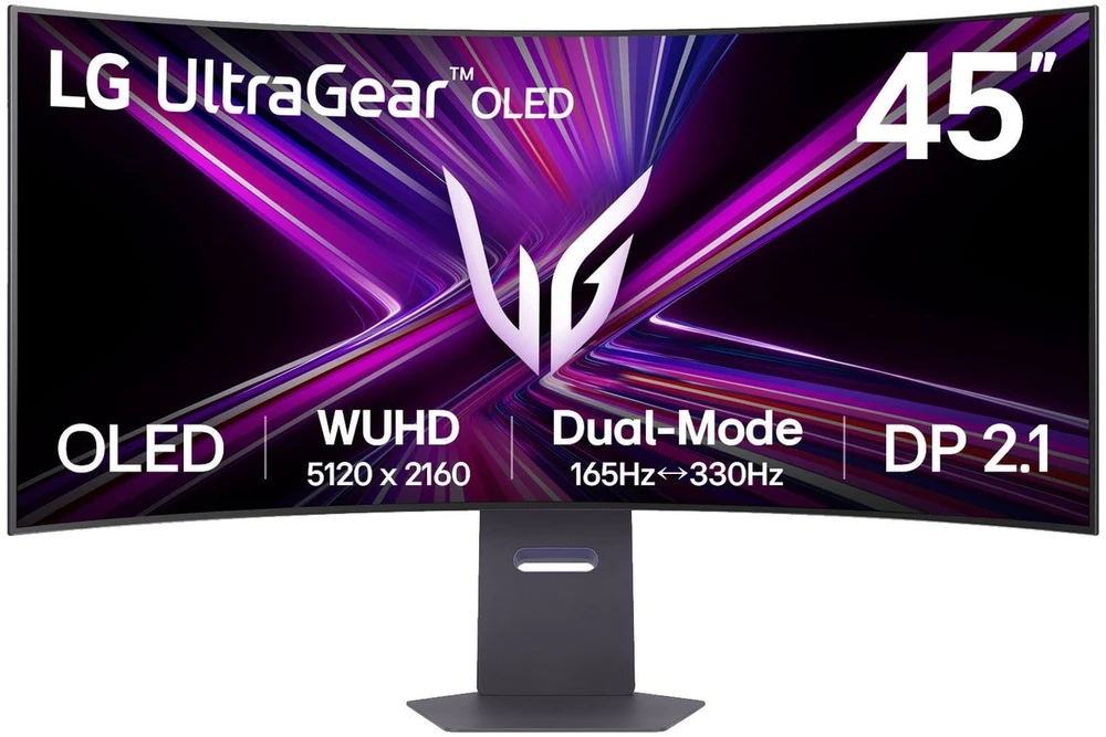 Monitorius „LG UltraGear 45GX950A-B“ – 330 Hz | OLED dviejų režimų 5K2K | 0,03 ms (GtG) | 45 colių