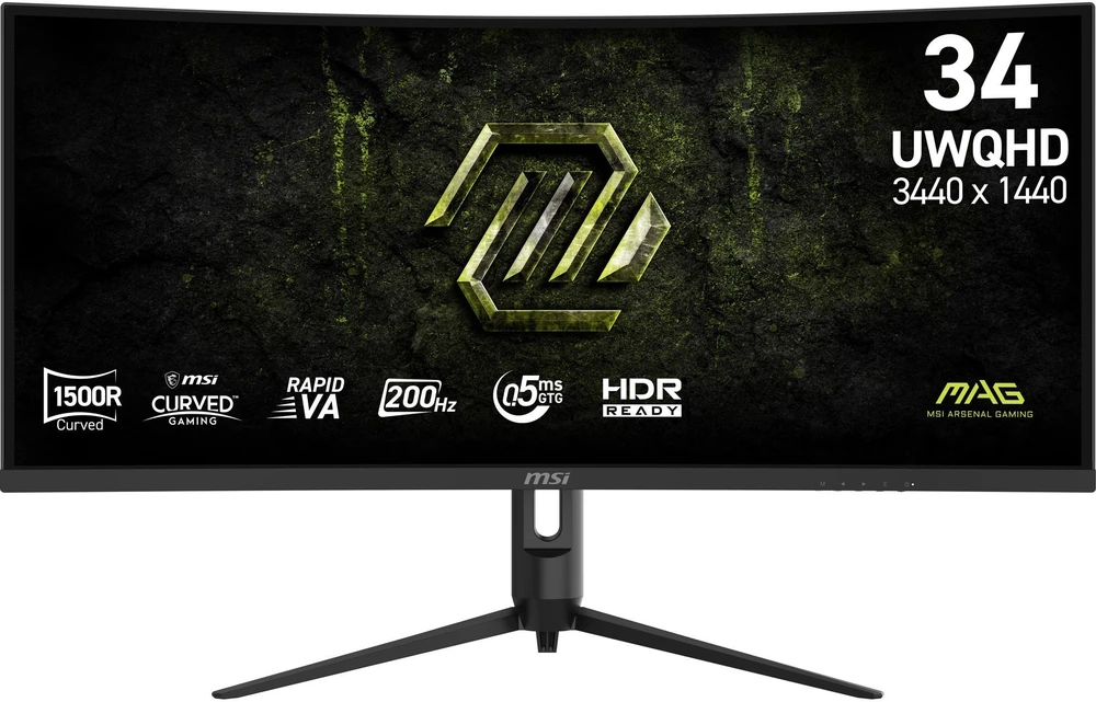 Monitorius MSI MAG 342CQRF E20 - 200Hz | UWQHD | Išlenktas „Rapid Va“ | 34"