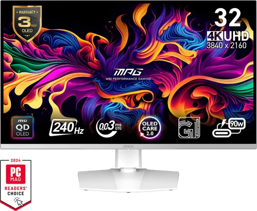 Monitorius MSI MPG 321URXW - 240Hz | 4K | 31.5'' | QD OLED | 0.03ms