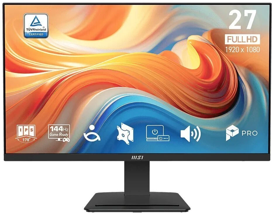 MSI Pro MP273DE E14A monitorius komputerowy 68,6 cm (27") 1920 x 1080 px Full HD LCD Juodas