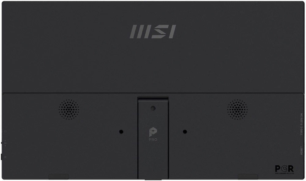 Monitorius MSI PRO MP165 E6 / 15.6″ / FHD / IPS / 60Hz / 4ms (GtG) / portable / juodas – PD 15W