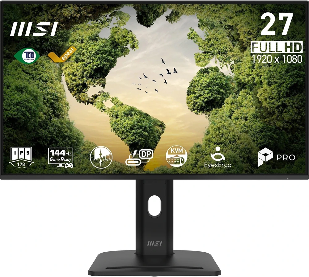 Monitorius MSI PRO MP275PHGN E14 - 144Hz | Full HD | IPS | 27" | USB-C PD15W