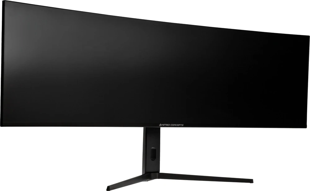 „Nitro Concepts SM1 Simracing“ monitorius, 124,5 cm (49 spalvų), lenktas, 144 Hz, „FreeSync“, „G-Sync“, HDMI, DP, USB