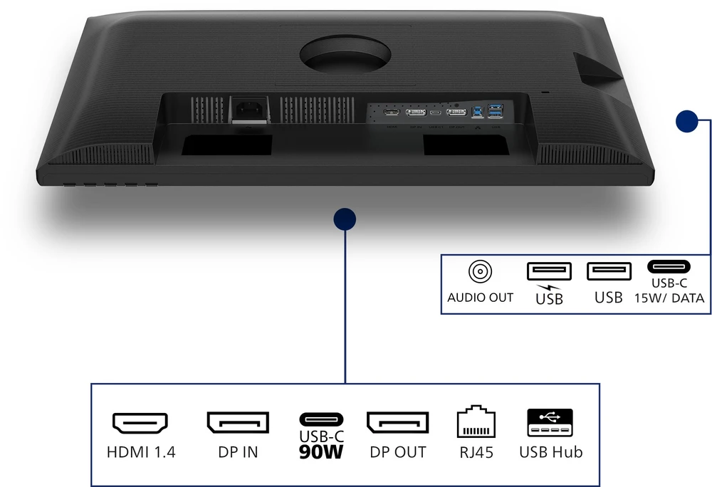 Monitorius „Philips 24B2U3301D/00“ – 100 Hz | WXGA | IPS | 24 colių