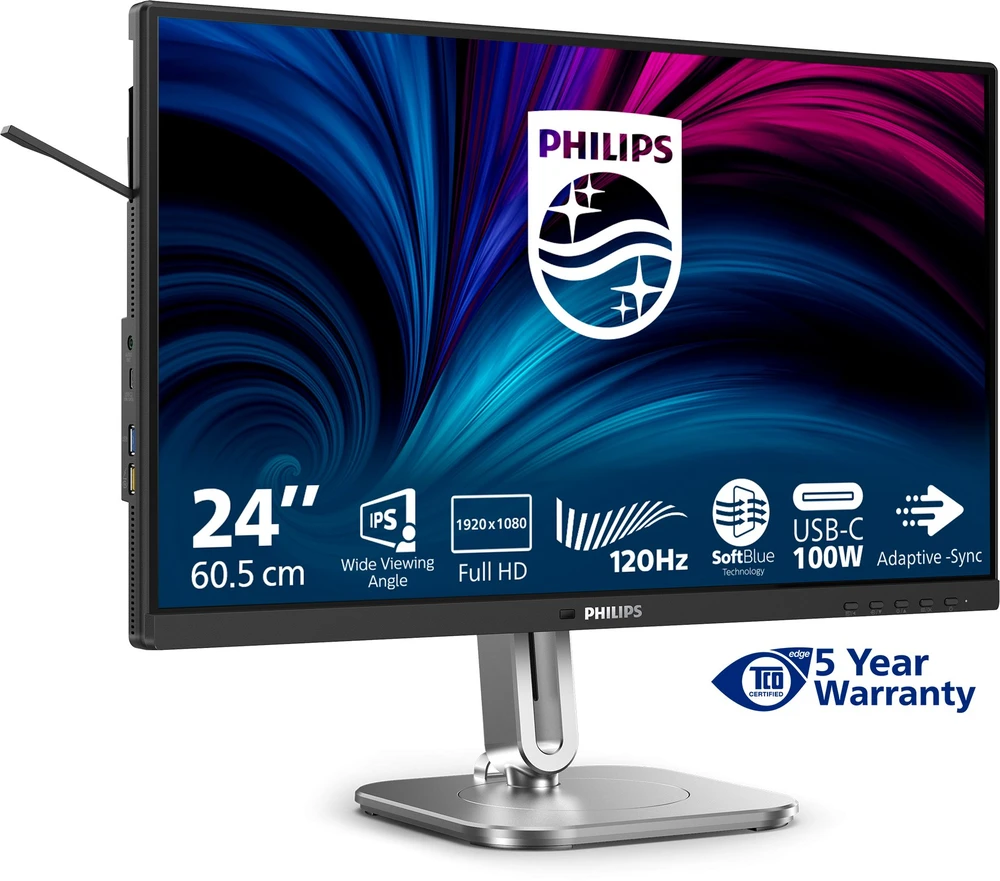 Monitorius Mmd monitoriai, ekranai PHILIPS 24B2U4301/00 23,8 colio 1920x1080 HDMI DP USB