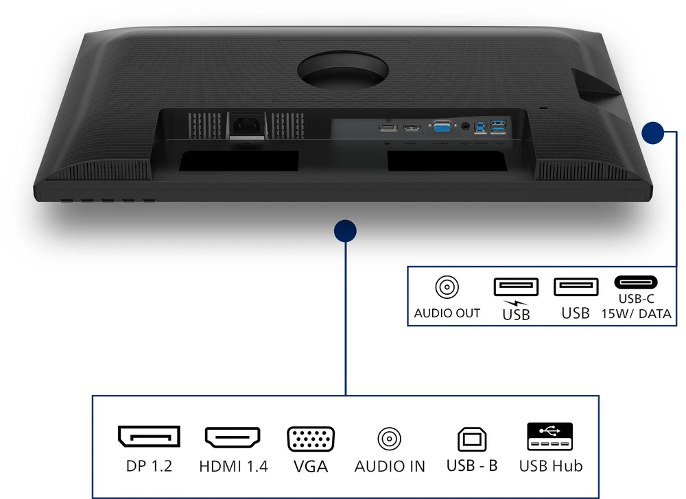 Monitorius „Philips 24B2N3200D/00“ – 100 Hz | 1920 x 1200 | IPS | 24,1 colio | 4 ms