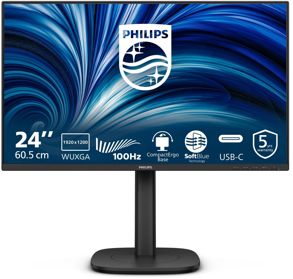 Monitorius „Philips 24B2N3200D/00“ – 100 Hz | 1920 x 1200 | IPS | 24,1 colio | 4 ms