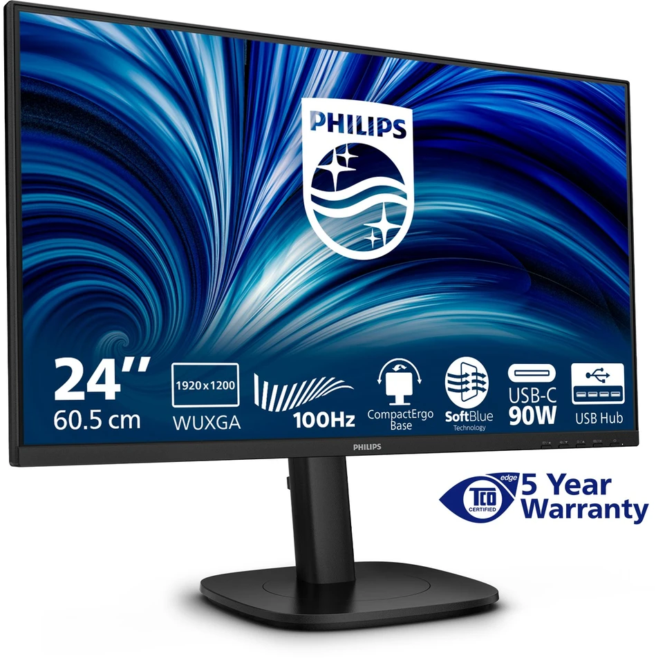 Monitorius „Philips 24B2U3301D/00“ – 100 Hz | WXGA | IPS | 24 colių
