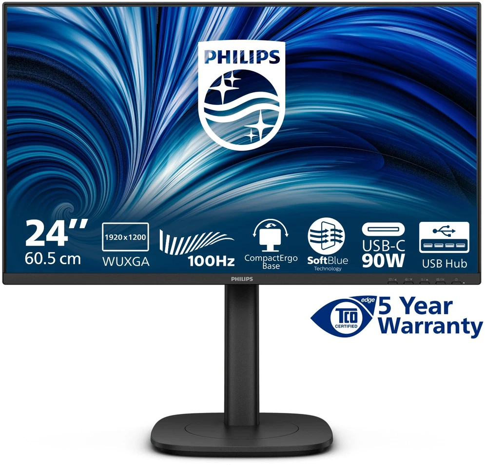Monitorius „Philips 24B2U3301D/00“ – 100 Hz | WXGA | IPS | 24 colių