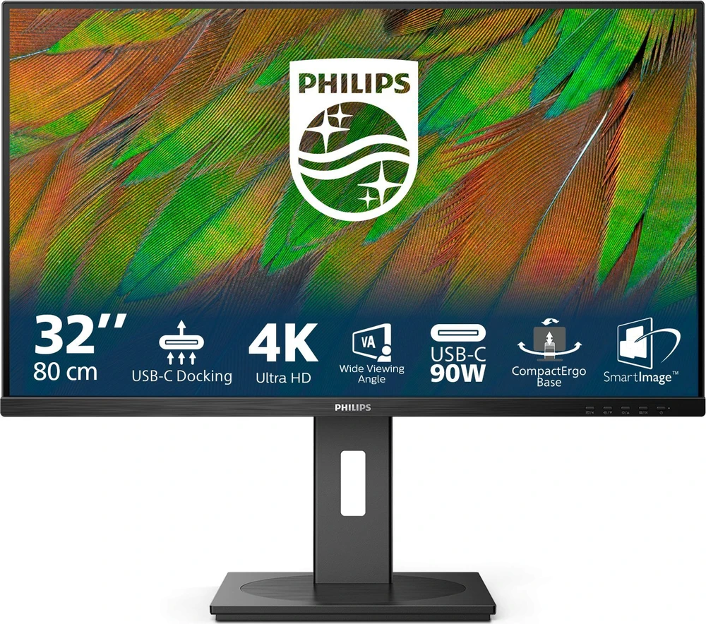 „PHILIPS 32B1U3900/00“ 31,5 colio UHD LED monitorius, 16:9 VA, 60 Hz, 2xHDMI 2.0, DP 1.4 UBS-C